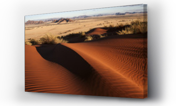 Wizualizacja Obrazu : #213011005 Elim Dune, view onto grass steppe at Sesriem Camp, Namib Desert, Namib Naukluft Park, Namibia, Africa