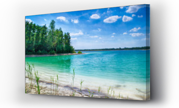 Wizualizacja Obrazu : #217902424 Lazurowe jezioro w centralnej Polsce
