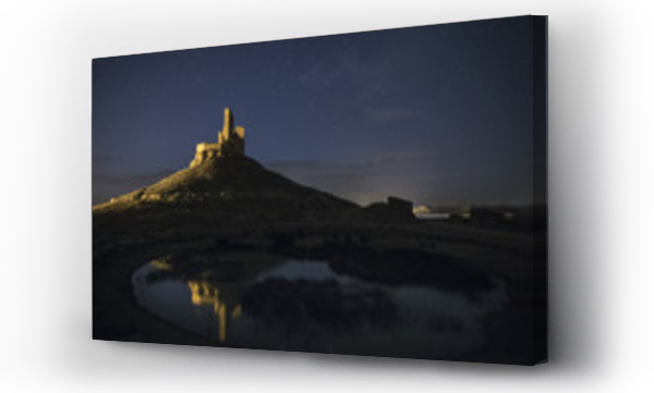 Wizualizacja Obrazu : #222342646 Medieval castle, night photography, Castillo de Montuenga, Soria, Spain