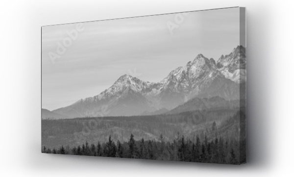 góry, Panorama Tatr, szczyty, Tatry