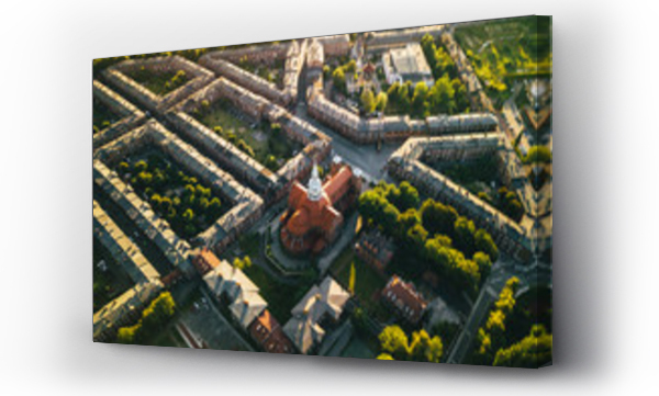 Wizualizacja Obrazu : #226187116 Katowice - Nikiszowiec z powietrza