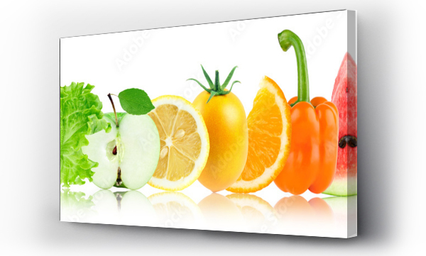 Wizualizacja Obrazu : #227946084 Fresh mixed fruits and vegetables
