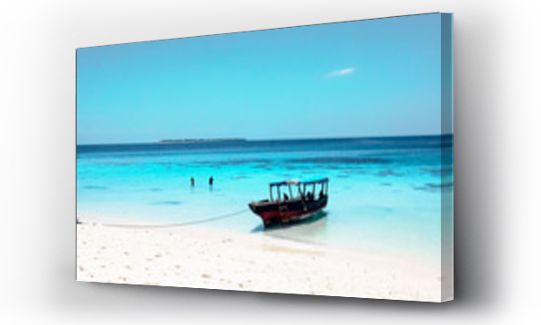 Wizualizacja Obrazu : #229900059 Boat boats on the blue sea ocean paradise island