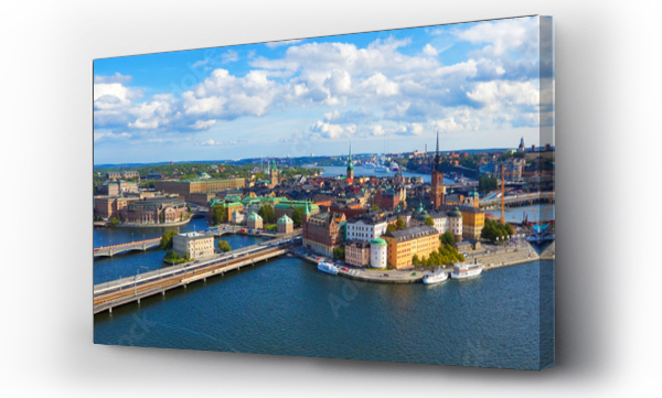 Wizualizacja Obrazu : #23074069 Aerial panorama of Stockholm, Sweden