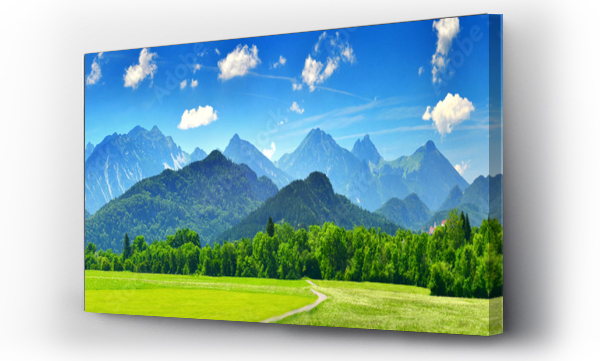 Alpy, góry, Krajobrazy, Panorama, widok