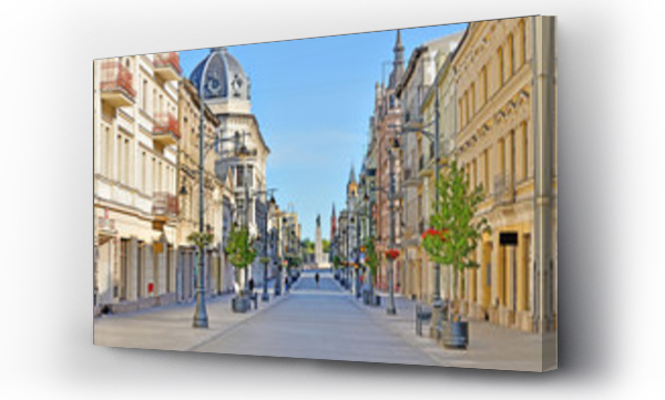 domy, ludzie, miasto, street, ulica, łódź