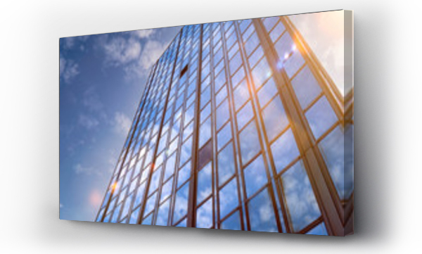 Wizualizacja Obrazu : #241885225 Hochhaus Wolkenkratzer mit Gegenlicht