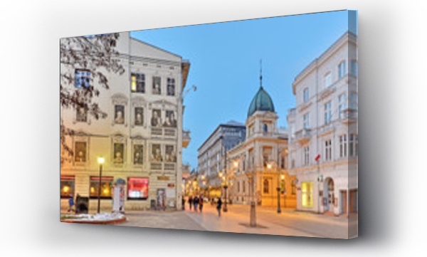 domy, kościół, Kościół ludzie, ludzie, miasto, łódź