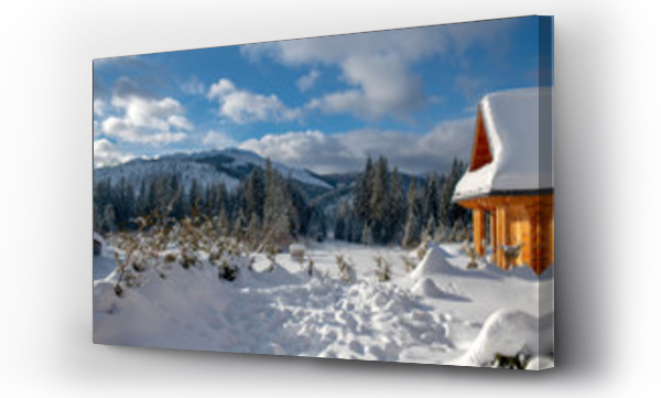 Wizualizacja Obrazu : #247846702 panorama - zimowa sceneria