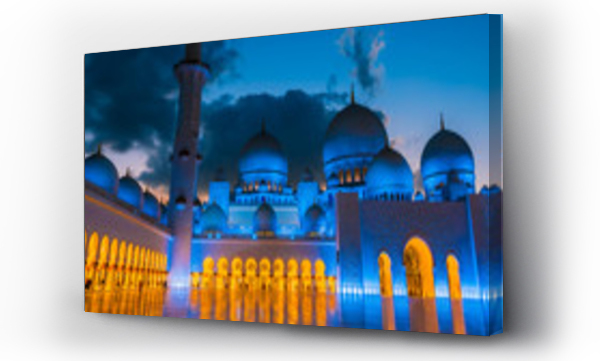 Wizualizacja Obrazu : #251134054 Sheikh Zayed Grand Mosque in Abu Dhabi, United Arab Emirates