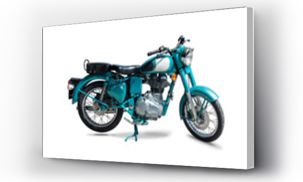Wizualizacja Obrazu : #252285725 Classic British motorcycle isolated on white	