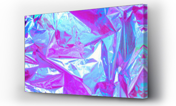 Wizualizacja Obrazu : #253129975 Abstrakcja Nowoczesne jasne kolorowe tło holograficzne w stylu lat 80-tych. Synthwave. Vaporwave styl. Retrowave, retro futuryzm, webpunk