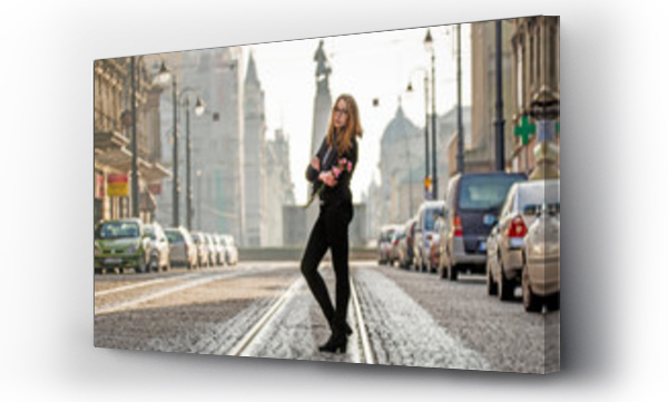 dziewczyna, Kościół ludzie, ludzie, miasto