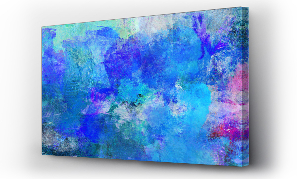 Wizualizacja Obrazu : #255358505 blau malerei texturen querformat banner
