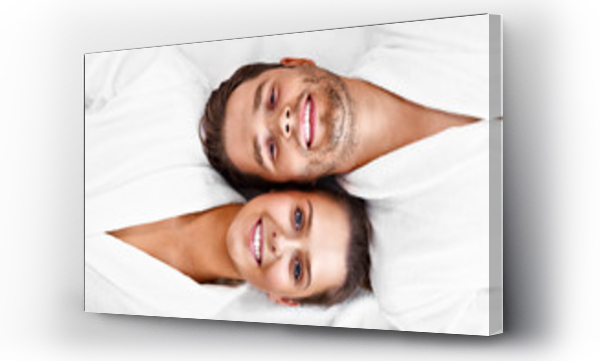 Wizualizacja Obrazu : #255428060 Dorosła szczęśliwa para relaksująca się w salonie spa