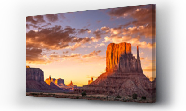 Wizualizacja Obrazu : #261095914 Monument Valley o zachodzie słońca, Arizona, USA