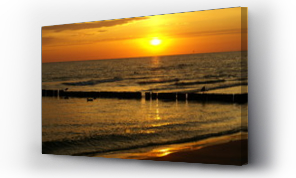 plaża, Plaża ocean, zachód, zachód słońca