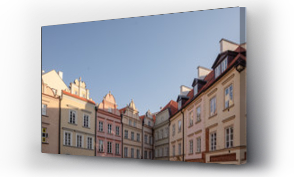 Wizualizacja Obrazu : #262699190 Ulica na Starym Mieście w Warszawie podczas wschodu słońca.