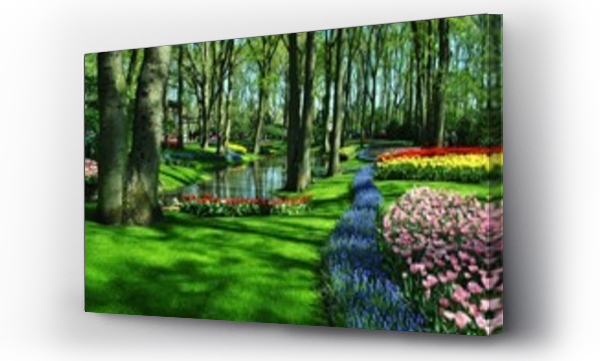 Krajobraz  wiosna, Kwiaty, pejzaż