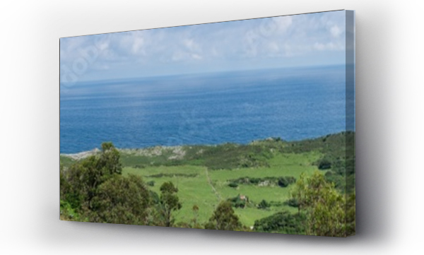 Wizualizacja Obrazu : #265754130 Widok na morze z Mirador del Picu w s?oneczny lipcowy dzie?