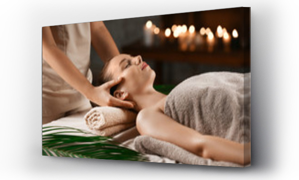 Wizualizacja Obrazu : #276852673 Young woman having massage in spa salon
