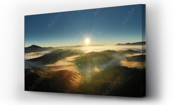 Wizualizacja Obrazu : #277785529 Karpaty górskie słoneczny krajobraz