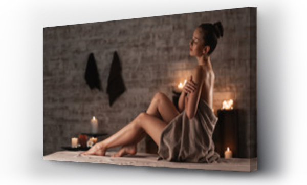 Wizualizacja Obrazu : #277811924 Beautiful young woman relaxing in spa salon