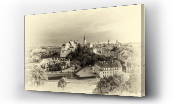 Wizualizacja Obrazu : #277851956 panorama Lublina w wersji retro