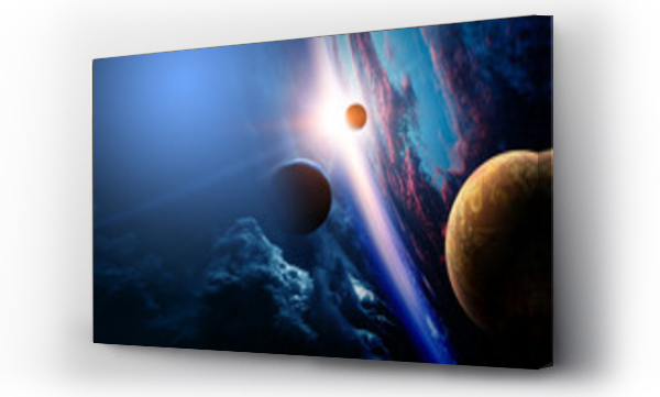 Wizualizacja Obrazu : #277853996 Abstrakcyjne planety i tło kosmiczne