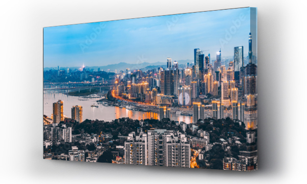Wizualizacja Obrazu : #277980786 Krajobraz architektury miejskiej w Chongqing...