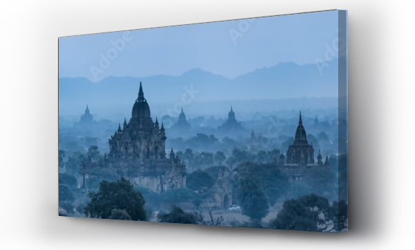 azja, buddyzm, Krajobrazy, myanmar, Panorama, świątynie, temple