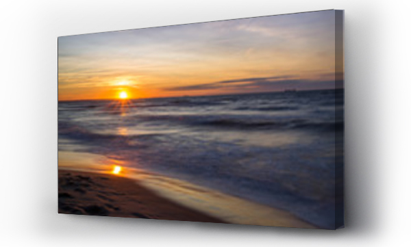 Bałtyk słońce, Gdańsk morze, morze, plaża, zachód słońca