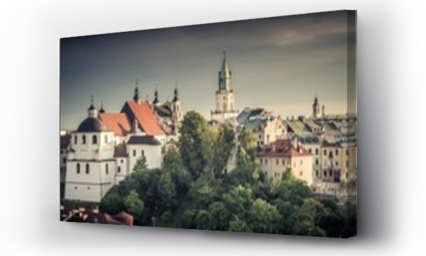 Wizualizacja Obrazu : #281680258 Lublin panorama miasta z zamkiem