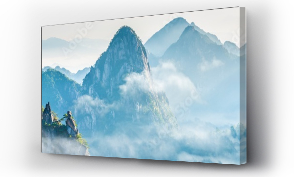 Wizualizacja Obrazu : #285667027 Krajobraz góry Huangshan (Żółte Góry). Wpisany na listę światowego dziedzictwa UNESCO. Znajduje się w Huangshan, Anhui, Chiny.