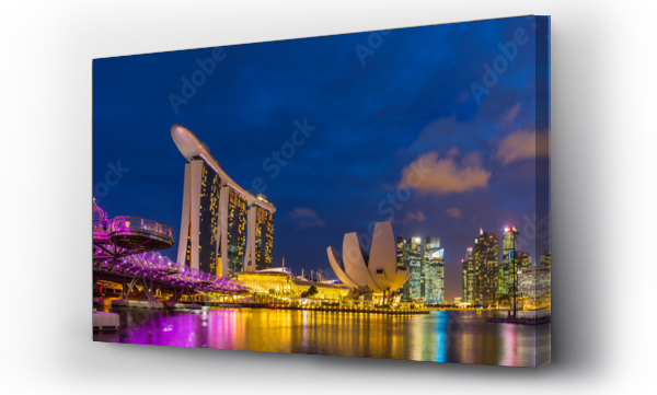 Wizualizacja Obrazu : #288213755 Skyline of Singapore with Marina Bay, Singapore