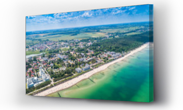 Bałtyk, latarnia morska, miasto, Mielno, morze, pejzaż, plaża, żaglowce