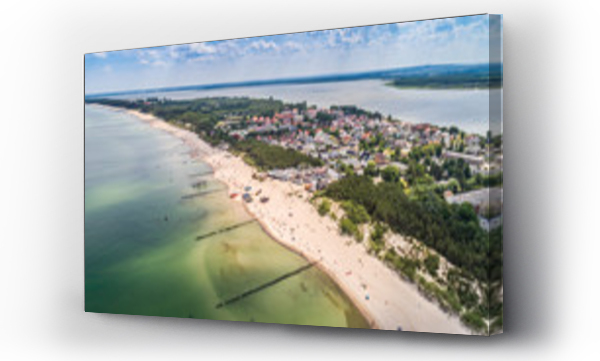 plaża, żaglowce