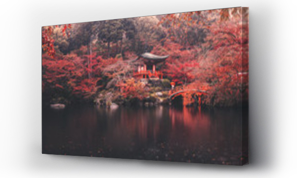 Świątynia Daigo-ji w sezonie jesiennym w japonii