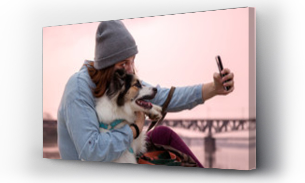 Wizualizacja Obrazu : #293008581 Selfie z psim przyjacielem