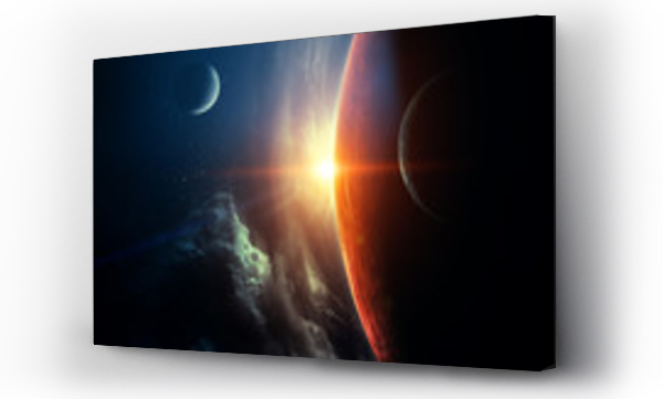 Abstrakcyjne planety i tło kosmiczne