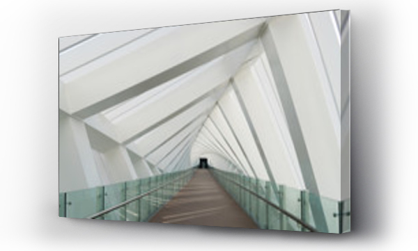 Wizualizacja Obrazu : #298147824 Widok na zadaszony most dla pieszych