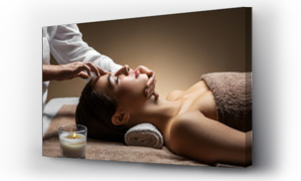 głowy, masaż terapii, Spa