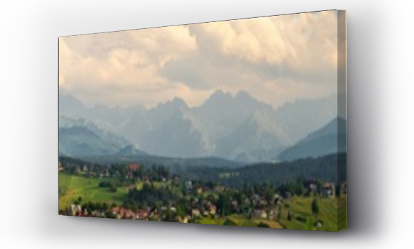 góry, las, Panorama Tatr, skały, Tatry