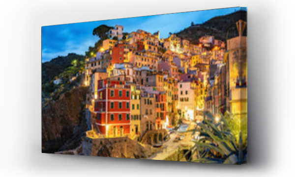 Wizualizacja Obrazu : #301846673 Rio Maggiore noc?, Cinque Terre, Liguria, La Spezia, W?ochy