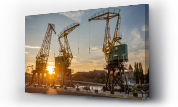 Wizualizacja Obrazu : #305936298 Zabytkowe ?urawie, Szczecin, ?asztownia, Polska