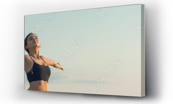 Wizualizacja Obrazu : #307153530 Młoda szczupła wysportowana dziewczyna w strojach sportowych z nadrukami węża wykonuje zestaw ćwiczeń. Fitness i zdrowy styl życia.