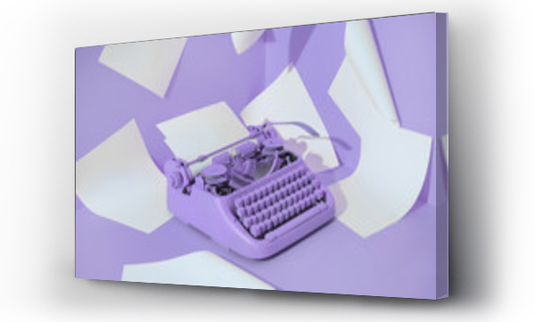 Wizualizacja Obrazu : #310744179 Violet Office Maszyna do pisania.