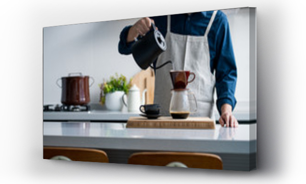 Wizualizacja Obrazu : #311282561 Making coffee in the kitchen