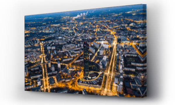 miasto, Niebo noc, sky tower wrocław, wrocław