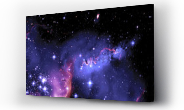 Mgławica i galaktyki w przestrzeni. Abstrakcyjny kosmos tło